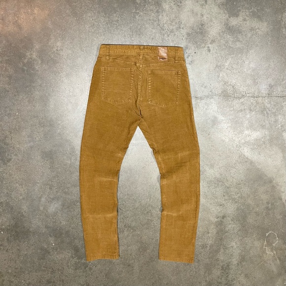 Goodfellow Brown Corduroy Pants Slim Fit 30x32 Preppy Casual - Picture 3 of 8